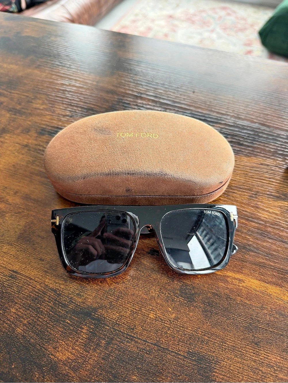 Tom Ford Fausto FT0711 Tortoise Sunglasses Brown & Black